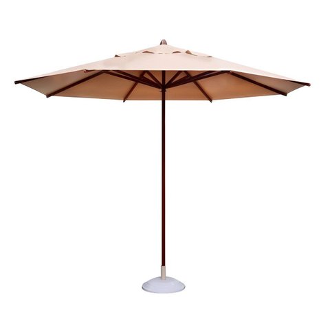 Ombrelone Guarda Sol Piscina Casa Praia Base Branco 300cm