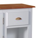 Ver imagem 3 de Gabinete para Banheiro 2 Portas com Espelheira Dália 3058 - Off White/imbuia Glazer