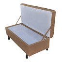 Ver imagem 2 de Recamier Bau Bia 80cm Suede Capuccino - Dominic Decor