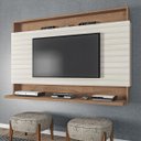 Ver imagem 1 de Painel Home Ripado Tv até 50 Pol 136 Cm Mdp Off White
