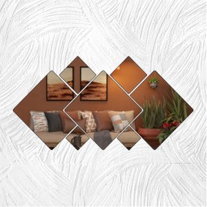 Geométricos Quadrados - Produzido em Acrílico Espelhado