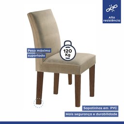 Conjunto Mesa de Jantar e 2 Cadeiras Caroline Cel Móveis - 7