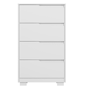 Ver imagem 6 de Cômoda 4 Gavetas para Quarto Sole Branco Fosco Liso Nature (flex) Móveis Albatroz