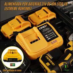 Kit Chave de Impacto 21v Parafusadeira + Jogo Soquete 46pç - 9