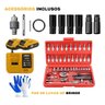 Kit Chave de Impacto 21v Parafusadeira + Jogo Soquete 46pç - 7