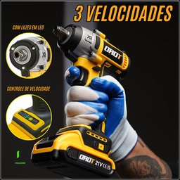 Kit Chave de Impacto 21v Parafusadeira + Jogo Soquete 46pç - 3