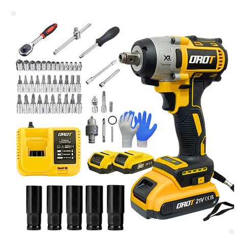 Kit Chave de Impacto 21v Parafusadeira + Jogo Soquete 46pç