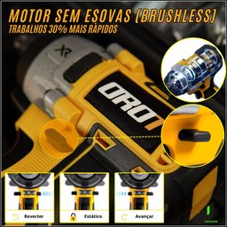 Kit Chave de Impacto 21v Parafusadeira + Jogo Soquete 46pç - 8