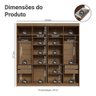 Guarda-Roupa Casal 8 Portas Batentes Venus Madesa - 3