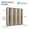 Guarda-roupa Casal 8 Portas Batentes Venus Madesa - 5