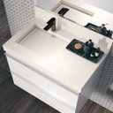 Ver imagem 4 de Lavatório em Porcelanato para Banheiro 80cm com Cuba Esculpida