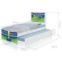 Ver imagem 3 de Bi Cama Infantil Solteiro 195cm X 96cm Kmteb