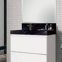 Ver imagem 2 de Lavatório em Porcelanato para Banheiro 80cm com Cuba Esculpida 