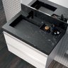 Lavatório em Porcelanato para Banheiro 80cm com Cuba Esculpida  - 1