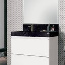 Ver imagem 2 de Lavatório em Porcelanato para Banheiro 80cm com Cuba Esculpida 
