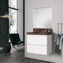Ver imagem 4 de Lavatório em Porcelanato para Banheiro 80cm com Cuba Esculpida