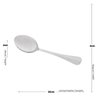 Colher em Aço Inox para Servir Positano 26cm Lyor Colher de Arroz Sobremesas Assados Prateada - 3