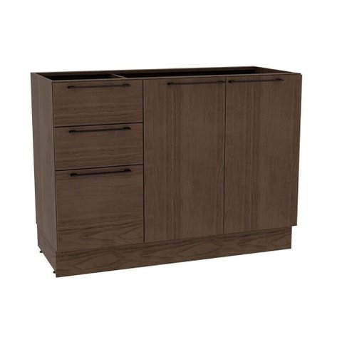 Gabinete Cozinha Modulado Balcão Amsterdam Ph 3146 C/ 2 Portas e 3 Gavetas S/ Tampo 120cm Avela -