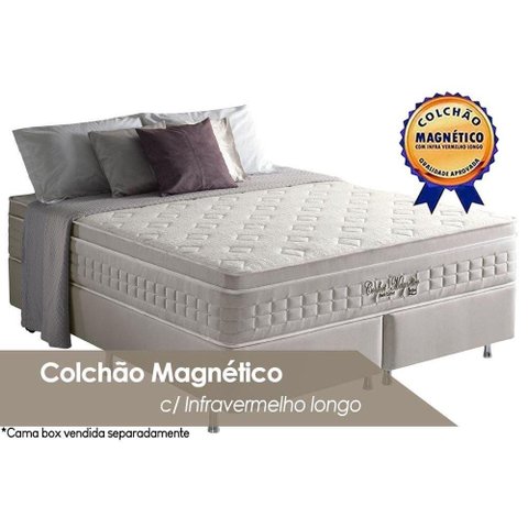Colchão King Magnético c/ Infravermelho Longo Terapêutico Confort Euro Pillow (193x203x32) -
