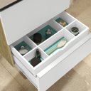 Ver imagem 5 de Gabinete para Banheiro Suspenso 80cm sem Lavatório Yescasa Bege/Wood/Branco