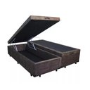 Ver imagem 3 de Cama Box Baú Queen Bipartido 158 Bello Box - Suede Marrom