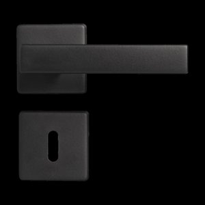 Fechadura 408 Com Roseta Preto Interna