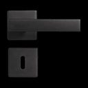 Ver imagem 1 de Fechadura 408 com Roseta Preto Interna