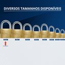 Ver imagem 6 de Cadeado Grande 60mm Haste Curta Latão Maciço Dourado com Chave | Papaiz