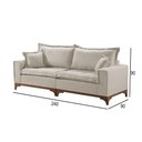 Ver imagem 2 de Sofá 4 Lugares Living M-47 Veludo Martins Creme
