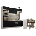 Ver imagem 3 de Armário de Cozinha Completa 315cm Branco/Preto Glamy Madesa 02