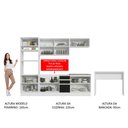 Ver imagem 6 de Armário de Cozinha Completa 315cm Branco/Preto Glamy Madesa 02