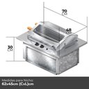 Ver imagem 2 de CHE11 Assador Cooktop Elétrico de Embutir 70x48x30cm 127V