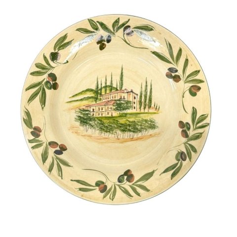 Prato Raso em Ceramica Oliveiras Luiz Salvador