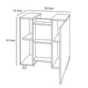 Ver imagem 4 de Gabinete Gabinete para Banheiro Pequin Brando/ripado - Bechara