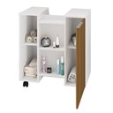 Ver imagem 2 de Gabinete Gabinete para Banheiro Pequin Brando/ripado - Bechara