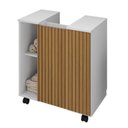 Ver imagem 1 de Gabinete Gabinete para Banheiro Pequin Brando/ripado - Bechara