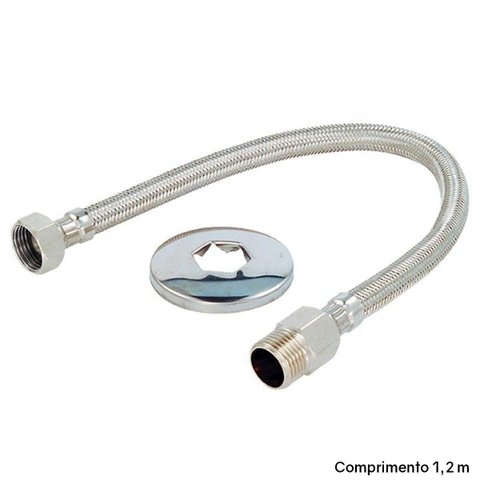 Flexível Malha Aço 1,2 M Macho X Fêmea 1/2" - 4643320
