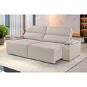 Ver imagem 2 de Sofá 4 Lugares Retrátil e Reclinável M-180 Martins Veludo Creme
