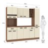 Cozinha Completa 5 Peças 11 Portas 2 Gavetas 1 Nicho para Forno Select 04 Fellicci - 3