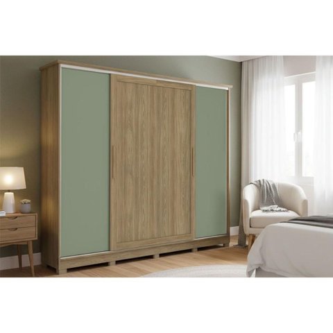 Guarda Roupa 4 Portas 4g Pés CB03N565 Kappesberg Nog