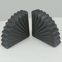 Ver imagem 6 de Jogo 2 Peças Adorno Decorativo de Cerâmica Cinza 14.3x14.5x6.0cm Enfeite Mesa