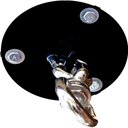 Ver imagem 1 de Gancho Giratório Para Balanço Sensorial Rede Suporte De Teto Tulipa Suporte De Balanço Para Teto De