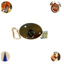 Ver imagem 3 de Gancho Giratório Para Balanço Sensorial Rede Suporte De Teto Tulipa Suporte De Balanço Para Teto De