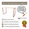 Mesa Escrivaninha Home Ofice Industrial 100% Mdf:branco-cobre - 4