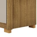 Ver imagem 7 de Guarda-roupa Dubai Majestic 6 Portas 3 Gavetas com Maleiro Interno Nature/fendi 100% Mdf - Vila Rica