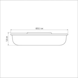 Forma para Bolo Alumínio com Revestimento Antiaderente Starflon Grafite 24 Cm 1,4 L - 4