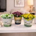 Ver imagem 2 de Arranjos Artificial Decoração Centro de Mesa 15cm Kit 3PÇS