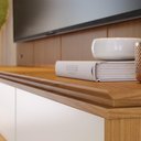 Ver imagem 6 de Painel para TV até 75 Polegadas Loa 216cm MDF-MDP com LED Freijó-Off White Mat Colibri Móveis