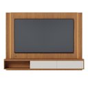 Ver mais imagens de Painel para TV até 75 Polegadas Loa 216cm MDF-MDP com LED Freijó-Off White Mat Colibri Móveis