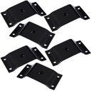 Ver imagem 1 de Kit 6 Chapinhas Chapa Inclinada 10º Fixação Pés Palito Rosca 5/16 Preto G59